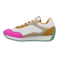 VINTAGE HAVANA Womens Cosmic Lace Up Sneakers Shoes Casual - Gold, White
