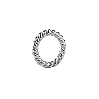 Silver Overlay Closed Twisted Jump Ring JCSF-105-5MM