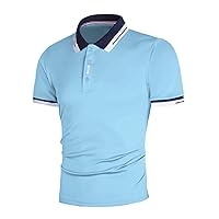 Men's Polo Shirts 2024 Fashion Trend Men's Lapel Button Short Sleeved T Shirt Men Polos Shirts Men Polos Shirts Polo