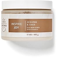 Bath and Body Works Aromatherapy Salt Scrub 17 Ounce (Juniper + Sage)