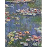 Monet Sketchbook #4: Cool Artist Gifts - Water Lilies Claude Monet Sketchbooks For Artists Adults and Kids to Draw in 8.5x11