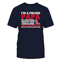 FanPrint Ole Miss Rebels - I'm A Proud Papa of an Awesome Granddaughter