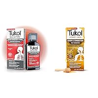 TUKOL Max Action Severe Cough Suppressant and Nasal Decongestant Syrup Bundle - Maximum Strength, Fast Acting Formula, Multi-Symptom Cold Relief