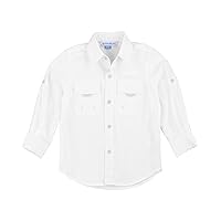 RUGGEDBUTTS Baby/Toddler Boys Sun Protective Button Down Shirt