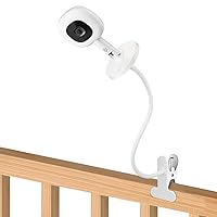 Baby Monitor Mount Compatible with Nanit Pro Smart Baby Monitor & Flex Stand, Flexible Baby Camera Mount for Crib Nursery, Attach Wherever You Want Without Tools or Wall Damage