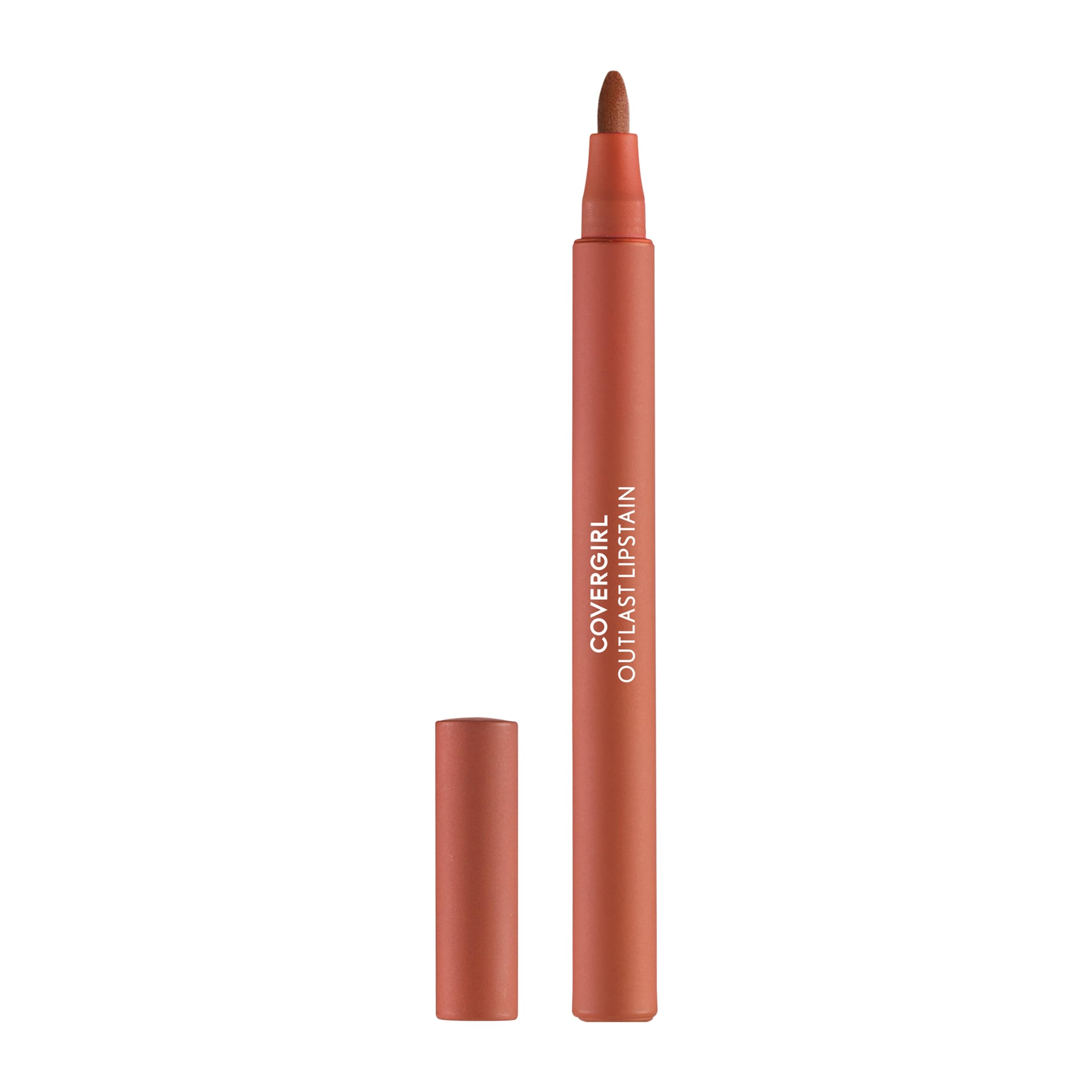 Covergirl Outlast, 35 Canyon, Lipstain, Smooth Application, Precise Pen-Like Tip, Transfer-Proof, Satin Stained Finish, Vegan Formula, 0.06oz