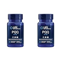 Life Extension PQQ (Pyrroloquinoline Quinone) 20mg Promotes The Growth of New Cellular Mitochondria - Gluten-Free, Once-Daily, Non-GMO, Vegetarian - 30 Vegetarian Capsules (Pack of 2)