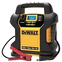 DEWALT DXAEJ14-Type2 Digital Portable Power Station Jump Starter - 1600 Peak Amps with 120 PSI Compressor, AC Charging Cube, 15W USB-A and 25W USB-C Power for Electronic Devices