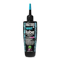 Muc Off Wet Chain Lube, 120 Milliliters - Biodegradable Bike Chain Lubricant, Suitable for All Types of Bike - Formulated for Wet Weather Conditions