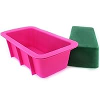 Rectangle Silicone Oven Ice Cream Lattice Cake Baking Candy Making Moulds Cake Pans Handmade Soap DIY Bread Loaf Toast Mold