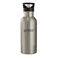 got lutein? - 20oz Stainless Steel Water Bottle, Silver