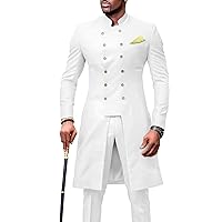 Men`s Suit African Clothing Dashiki Printed Jacket and Ankara Pants 2 Piece Set Ankara Outwear for Wedding