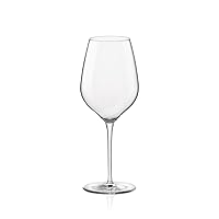 Bormioli Rocco InAlto TRE Sensi Wine Glass, Medium, Set of 6, 14.5 oz, Clear, 6 unità