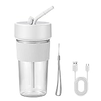 Portable Juicer Cup Portable Blender With Straw Blender Mini Mixer Rechargeable Fruit Juicer For Kitchen Office Travel Portable Electric Juicer