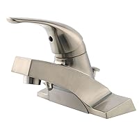 Pfister LG142600K Pfirst Series Single Control 4 Inch Centerset Bathroom Faucet in Brushed Nickel, Water-Efficient Model