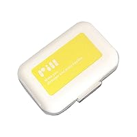Small Anti-String Pill case,Portable Pillbox Travel kit Pill kit for Hospital Elder People Travelers HX1045-yellow