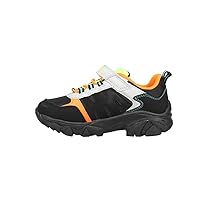 Hi-Tec Kids Boys Ravus Rush Low Hiking Hiking Sneakers Shoes - Black, Orange, Yellow