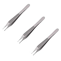 Set of 3 Adson Tissue Forceps 1x2 Teeth 4.75Surgical Plastic Surgery Instruments