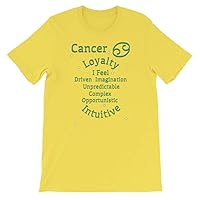 Astrology Apparel Cancer Zodiac T-Shirt Yellow