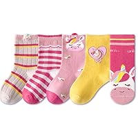 VIKITA Girls Tights Cotton Leggings in Spring Fall Winter Stripe Socks for Girls 3-8 Years
