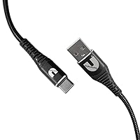 Cummins Android Compatible Charger Cord Type C 8ft Metal Braided C-A Cable CMN5029-8 Feet Long