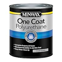 Minwax 356100000 One Coat Polyurethane, Quart, Gloss