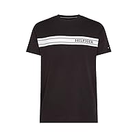 Men's Lounge Brand Line T-Shirt, Black