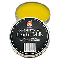 G.B.S Leather Milk Conditioner Honey & Cleaner with Applicator Sponge, Scratch Repair, Healing Balm - Heals, Restores and Conditions Dry, Cracked, Scratched Leather