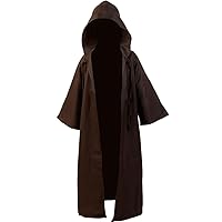Kids Cosplay Outfit Costume Cloak Robe Tunic Hooded Uniform Black and Brown Halloween
