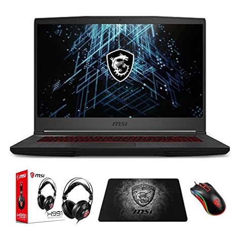 EXCaliberPC EXPC GF65 Thin 10UE-091 by MSI 15 Inch Gaming Laptop (i7-10750H, 64GB RAM, 512GB NVMe SSD, RTX 3060 6GB, 15.6" 144Hz FHD, Windows 10) Professional Gamer Notebook Computer