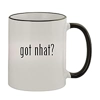 got nhat? - 11oz Colored Handle and Rim Coffee Mug, Black