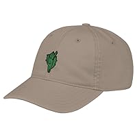 Fifth Sun Embroidered Cute Cactus Unisex Baseball Cap, Khaki