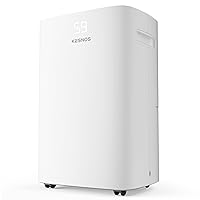 Kesnos 5500 Sq. Ft Large Dehumidifier for Home with Drain Hose for Basements, Bedrooms, Bathrooms, Laundry Rooms - with Intelligent Control Panel, Front Display, 24 Hr Timer and 1.32 Gallon Water Tank