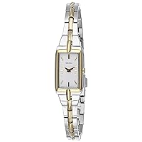 SEIKO Jewelry-Inspired Stainless Steel Watches for Women with Push 3-Fold Bracelet and Scratch-Resistant Hardlex Crystal, 30m Water-Resistant
