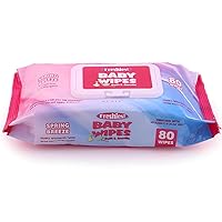 Ultimate White Baby Wipes Freshies with Lids - (Pack of 80) - Luxurious Softness Design - Perfect for Sensitive Skin & All Ages