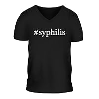 #syphilis - A Nice Hashtag Men's Short Sleeve V-Neck T-Shirt Shirt