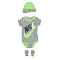 Nike Baby Bodysuit, Hat and Booties 3 Piece Set