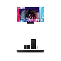 SAMSUNG 55-Inch Class OLED 4K S90D Series HDR+ Smart TV w/Dolby Atmos (QN55S90D, 2024 Model) Q990D 11.1.4ch Soundbar w/Wireless Dolby Atmos Audio, HW-Q990D/ZA (Newest Model)