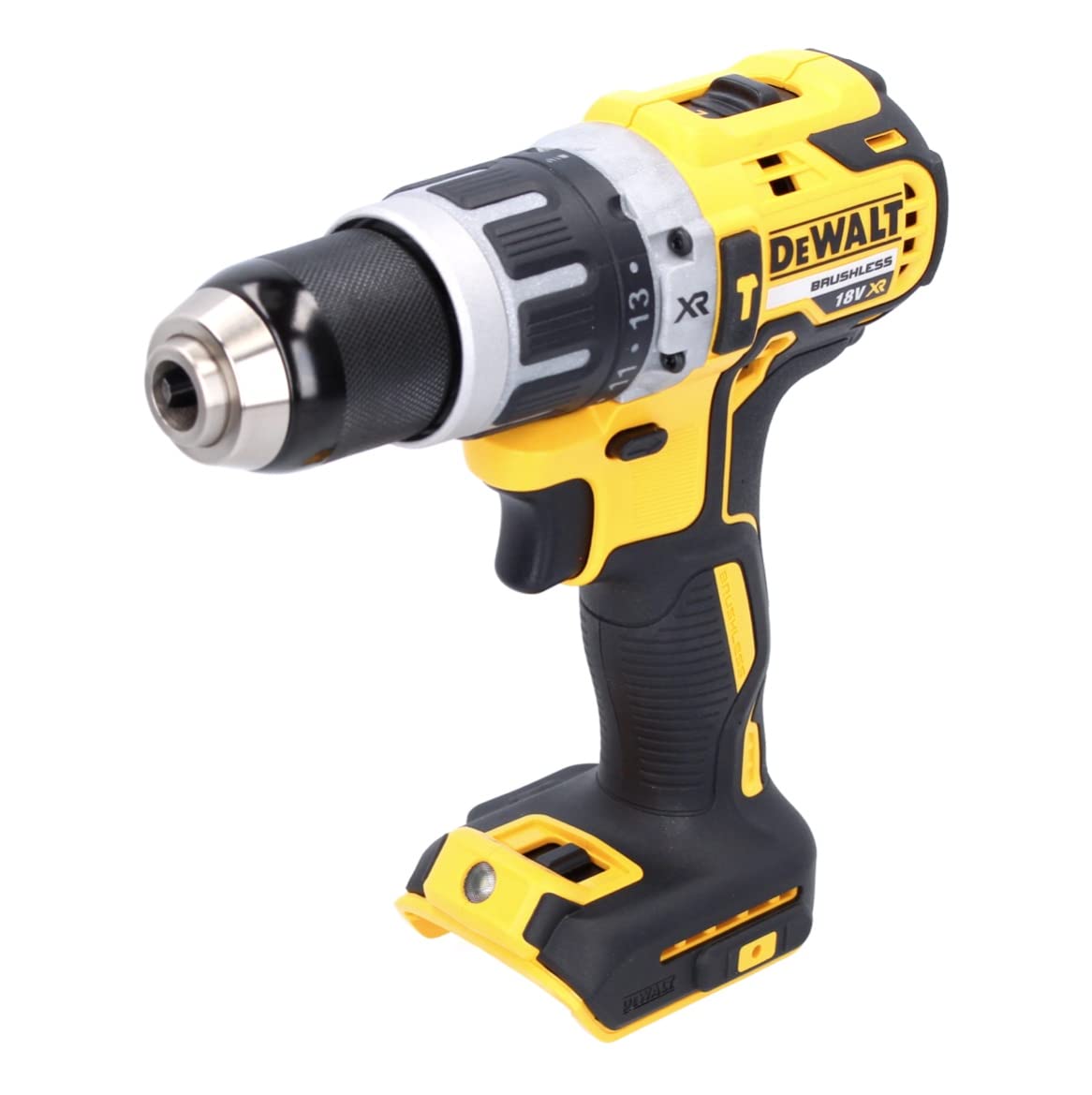 DEWALT DCD796N 18v XR Li-Ion Brushless Compact Combi Hammer, 18 W, 18 V, Yellow/Black