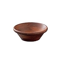 Swanson Shoji SB-175B Salad Bowl, Wooden Tableware, Rubber Wood, Brown, M, Warm, Stylish Design That Fits Your Dining Table