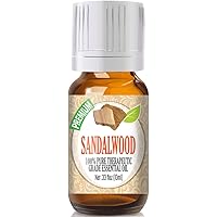 Healing Solutions Sandalwood Essential Oil - 100% Pure Therapeutic Grade, 10ml