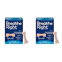 Breathe Right Original Nose Strips to Reduce Snoring and Relieve Nose Congestion & Original Nasal Strips | Tan Nasal Strips | Sm/Med | Help Stop Snoring