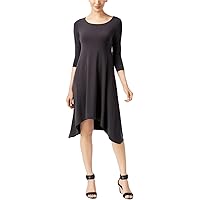 Alfani Womens Handkerchief-Hem Shift Dress