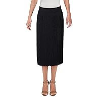 Anne Klein Women's Long Knit Pleated Skirt