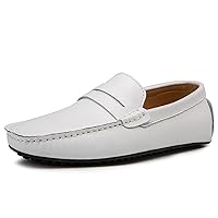 Mens Faux Leather Casual Driving Business Penny Loafers Boat Shoes