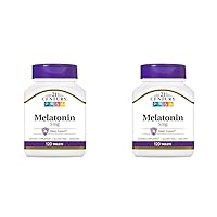 21st Century Melatonin 5 mg Tablets, 120 Count (Pack of 2)