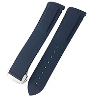 Rubber Silicone Watchband For Omega Seamaster GMT Diver 300 Speedmaster Hamilton 19mm 20mm 21mm 22mm Watch Strap