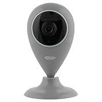 Graco Baby Smart Home Security Camera, Indoor Wide Angle WiFi Camera for Home Security with Night Vision, Motion Alerts, Two Way Communication, Pet and Baby Monitor Surveillance Camera (Grey)