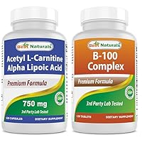 Acetyl L-Carnitine and Alpha Lipoic Acid 750 mg & B-100 Complex