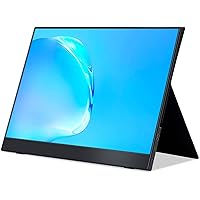Portable Monitor 15.6 Inch 1080P Travel Monitor with Speaker HDMI USB-C External Monitor for Laptop MacBook Surface PC Xbox PS5 Switch, with Cover Stand VESA